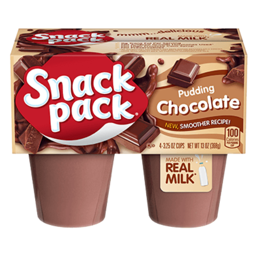 SNACK PACK PUDDING CHOCOLATE 368G